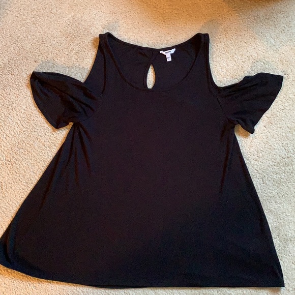 Sonoma dress top cut out shoulders black, size L - Picture 4 of 7
